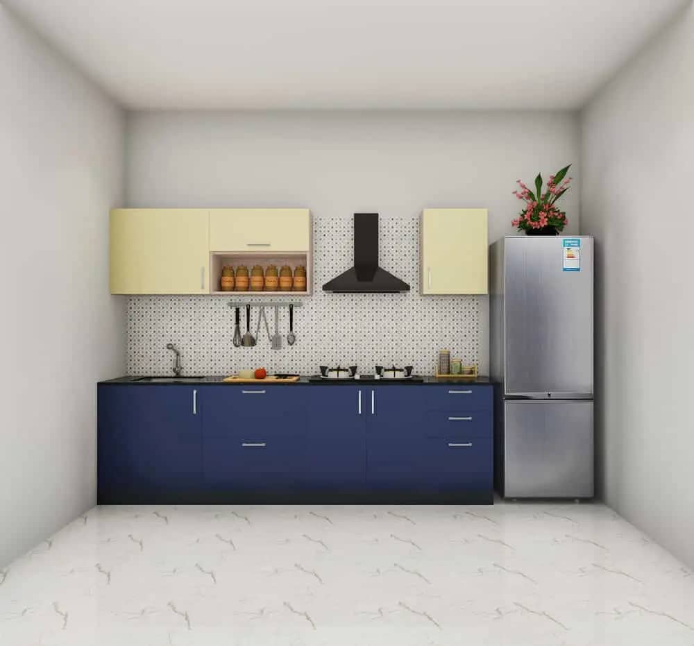 Straight modular kitchen Designs