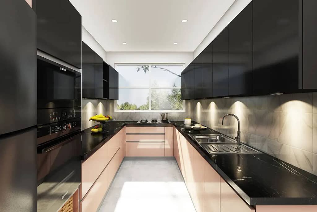 Kitchen Lacqured Glass Shutters Designs