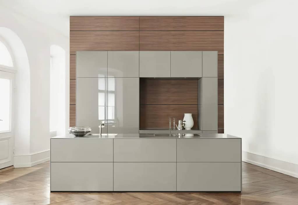 Kitchen Lacqured Glass Shutters Designs