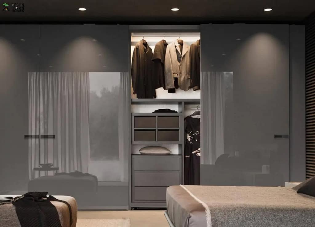 lacquer glass wardrobe Designs