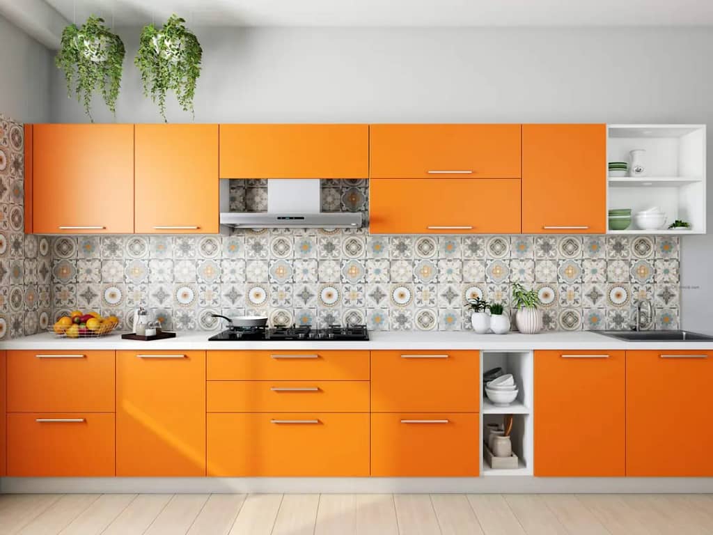 Straight modular kitchen Designs
